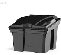 Ящик 220 л черный POLIMER GROUP FB2201
