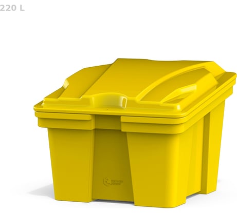 Ящик 220 л желтый POLIMER GROUP FB2207