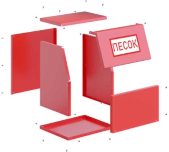 Ящик для песка BlackWeld СТАНДАРТ 0,1 м3 разборный 145209