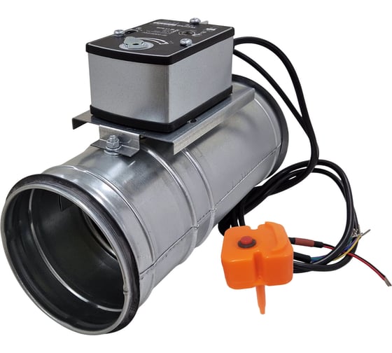 Пожарный клапан TECHNO FKS125 круглый 125мм огнестойкость El60 с приводом с возвратной пружиной 230В с ТРУ 594128 1