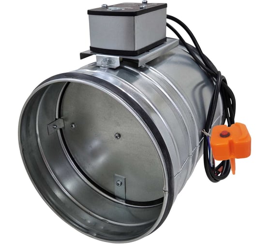 Пожарный клапан TECHNO FKS250 круглый 250мм огнестойкость El60 с приводом с возвратной пружиной 24В с ТРУ 594254 1