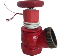 Клапан пожарный чугунный АПОГЕЙ КПЧ 50-1 125 муфта-цапка (ВР/НР) + датчик ДППК 24 110022