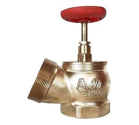 Пожарный клапан Апогей КПЛ 50-1 латунный, 125 град., муфта-цапка, ВР/НР 110001
