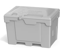 Ящик с крышкой POLIMER GROUP 500 л, цвет серый FB15006