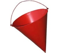 Конусное пожарное металлическое ведро, красное СПЕЦ ОГН-ВЕД001