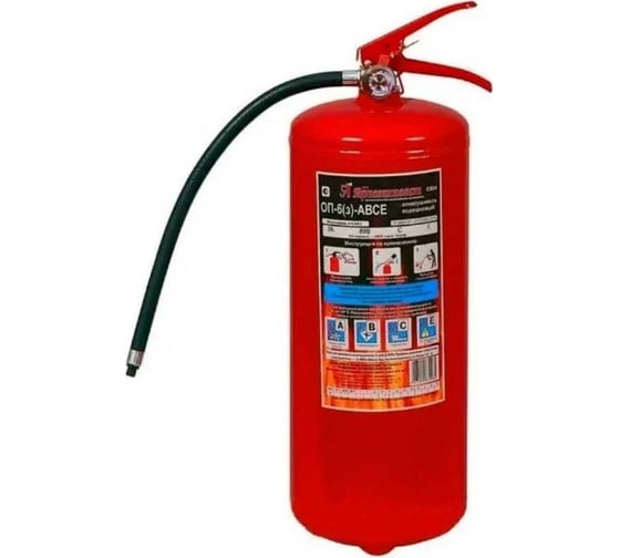 Порошковый огнетушитель Ярпожинвест ОП-6(з)-АВСЕ-01 (А) 4627099830064