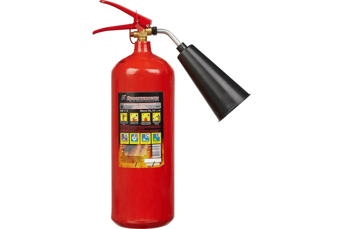 Огнетушитель углекислотный Ярпожинвест ОУ-3 ВСЕ в Санкт-Петербурге ...