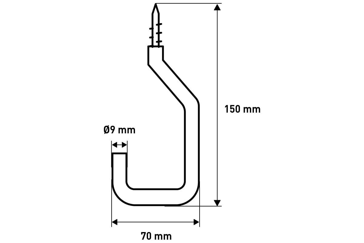 Кронштейн крепежный для гаража Larvij 150*60 мм, нагрузка 50 кг LG038S ...