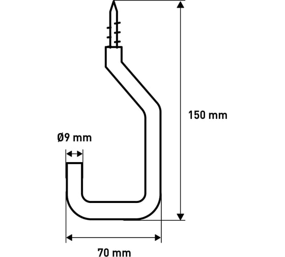 Кронштейн крепежный для гаража Larvij 150*60 мм, нагрузка 50 кг LG038S