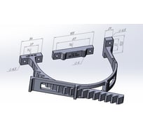Универсальный зажим ТХ52 средний, черный nn-20-0071 33180498
