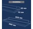 Полка для хранения REXANT 490x70 мм, металлическая, настенная, черная 38-0674 5