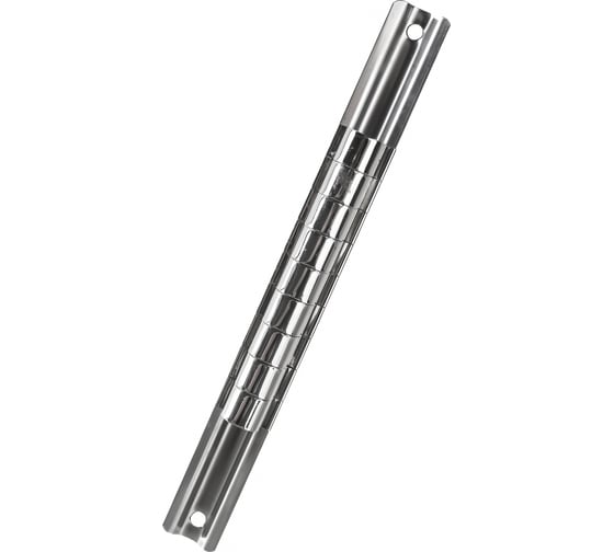 Держатель головок ROCKFORCE 1/2DR, металлическая рейка, 9 зажимов, 200мм RF-819409(1403)