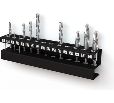 Держатель для хранения сверл, настенный EMBODIMENT черный EMB-WODRB-B
