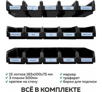 Органайзер ММПО LT500-3X5 черный ООО 4673738646343 35344459