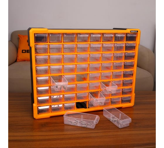 Система хранения DEKO RDKPS64 64 выдвижных ящика, 51x15.8x39 см 083-3402