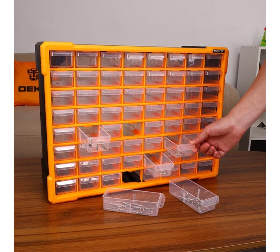 Система хранения DEKO RDKPS64 64 выдвижных ящика, 51x15.8x39 см 083-3402