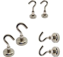 Набор магнитных крючков Проф-Магнит E16-2шт E20-2шт E25-2шт PMYP-E-16_2/E-20_2/E-25_2