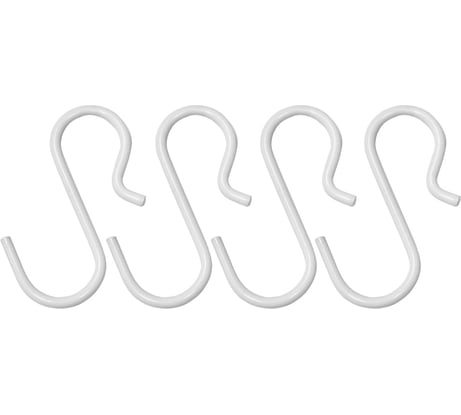 S-образные крючки ESSE (4 шт.) 53x46 мм белый SS-03