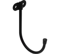 Крюк DOMART настенный J-образный 130x90хØ7 черный 4660046015374