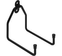 Крюк DOMART настенный U-образный двойной 130x130x90хØ7 черный 4660046015190
