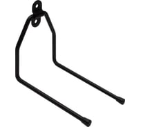 Крюк DOMART настенный L-образный двойной 130x160x90хØ7 черный 4660046014957