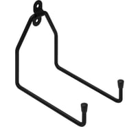 Крюк DOMART настенный U-образный двойной 150x160x100хØ7 черный 4660046015220