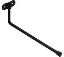 Крюк DOMART настенный L-образный 70x190хØ7 черный 4660046014841