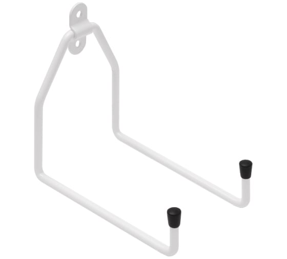 Крюк DOMART настенный U-образный двойной 150x160x100хØ7 белый 4660046015237 1