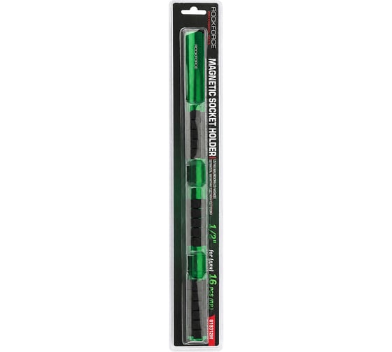 Планка-держатель магнитная для головок 1/2'' на 16пр. Rockforce RF-819312M(66308)