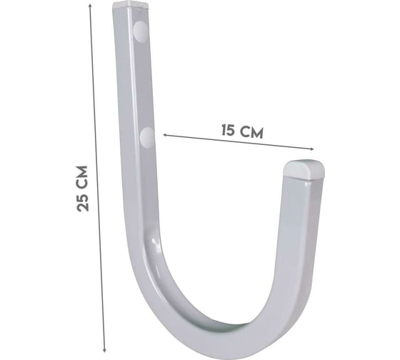 Настенный крюк Delta-Park HW-15, 2 штуки, серый 5006001HW_153 ...