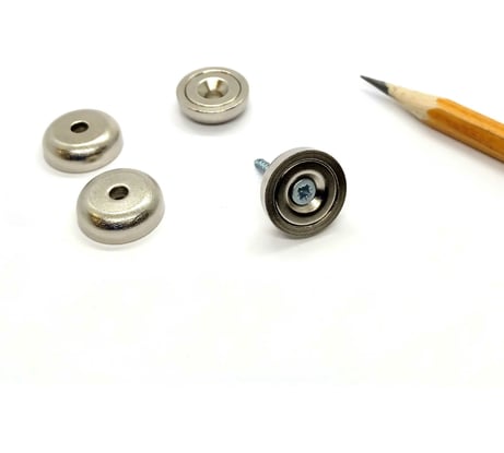 Магнитное крепление Проф-Магнит с зенковкой А16, сцепление 5,5 кг - 4 шт. PMYP-A-16