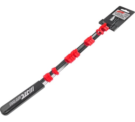 Держатель головок 1/4" L=445мм стальная рейка 14шт пластиковая рукоятка JTC-5912