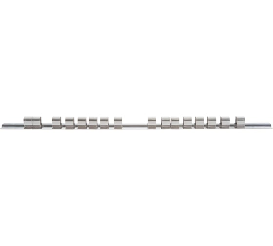 Держатель головок 1/2" стальная рейка 16шт JTC-3724