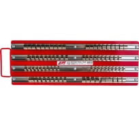 Реечный держатель головок 1/4"х20шт 3/8"х30шт 1/2"х30шт 440х150мм JTC-3413
