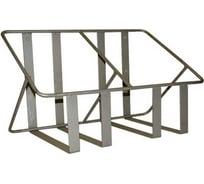 Держатель для канистры ООО ЦЕНТР ПИЩЕВОГО ОБОРУДОВАНИЯ двойной для двух канистр, нержавеющая сталь AISI 430, толщ. 3 мм, прут диам. 8 мм DDE-007