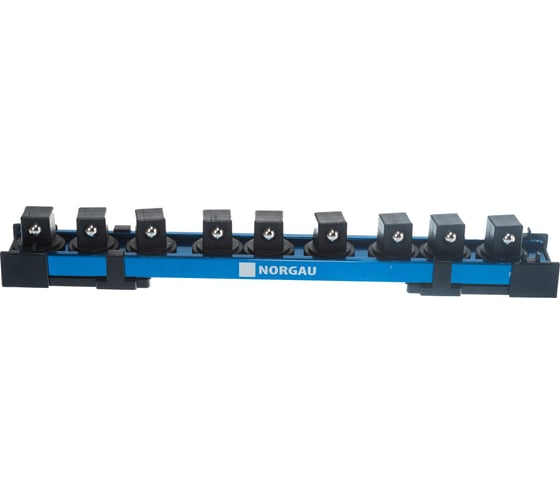 Магнитная рейка для 9-ти торцевых головок с приводным квадратом 1/2" NORGAU 063990012
