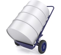 Тележка для бочек RUSKLAD КБ 2 с литыми колёсами и системой фиксации бочки - ремень. КБ 2 литые РЕМЕНЬ