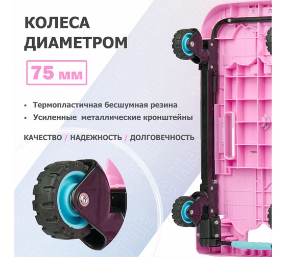 Грузовая платформенная складная тележка СТЕЛЛА-ТЕХНИК грузоподъемность 90 кг FF-XS-Rose