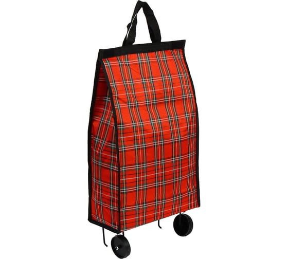 Сумка на колёсах VETTA грузоподъемность до 8 кг, брезент, ЭВА, 32x14x53 см, колесо d6,8 см HT-182 467-017