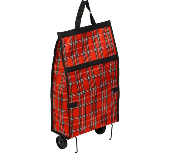 Сумка на колёсах VETTA грузоподъемность до 8 кг, брезент, ЭВА, 32x14x53 см, колесо d6,8 см HT-182 467-017