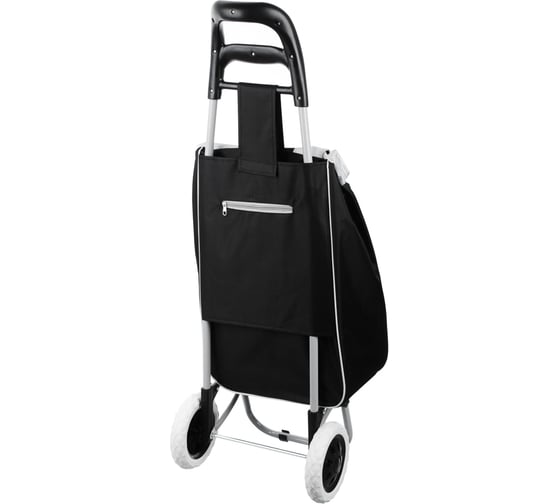 Тележка-сумка VETTA WQ-108 грузоподъемность до 30 кг, брезент, ЭВА, 36x26x94 см, колесо d16 см 467-005