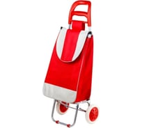 Хозяйственная сумка-тележка на колесах PERFECTO LINEA 30 кг, красная, полоска 42-307021