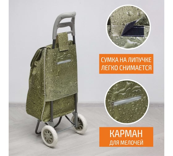 Тележка с сумкой Рыжий кот A204 Aqua 30 кг 00 2247