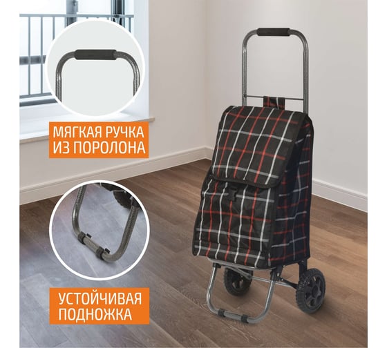 Тележка с сумкой Рыжий кот D203ECO Brown 30 кг 00 2251