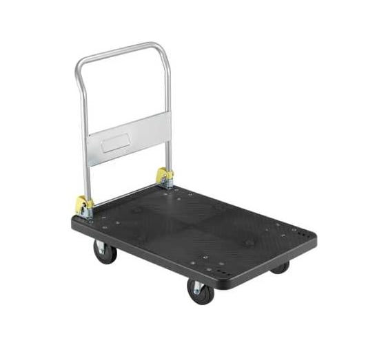 Тележка платформенная с ручкой MFK-TORG 150 кг, черная FD150-BK