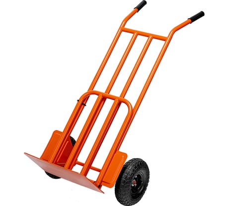 Тележка ручная 2-х колесная, усиленная СИБРТЕХ г/п 250кг, откидная платформа 530x400мм 69302