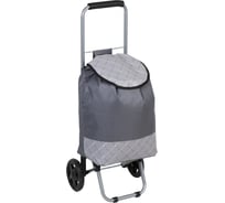 Тележка + сумка VETTA до 30 кг, 30x22x86 см, 21 л, брезент, колеса ЭВА d14,5 см, 1 цвет 467-249