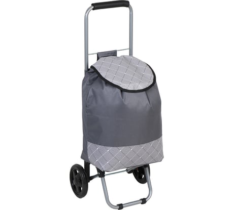 Тележка + сумка VETTA до 30 кг, 30x22x86 см, 21 л, брезент, колеса ЭВА d14,5 см, 1 цвет 467-249
