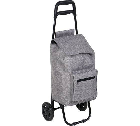Тележка + сумка VETTA до 30 кг, оксфорд 300D, 35x92x30 см, сумка 30x45x21 см, 32 л, колесо ЭВА 15 см 467-020