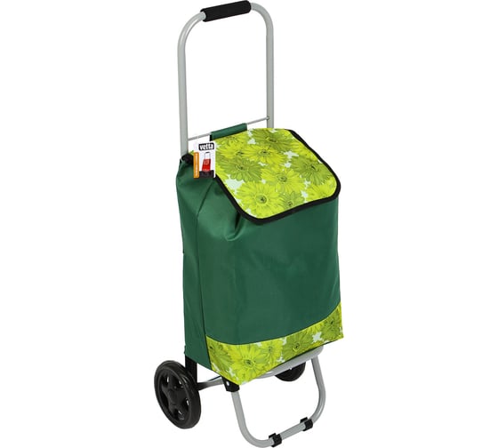 Тележка + сумка VETTA до 20 кг, 27x32x88 см, 24 л, полиэстер, металл, колеса ЭВА d15 см, 3 дизайна 467-164